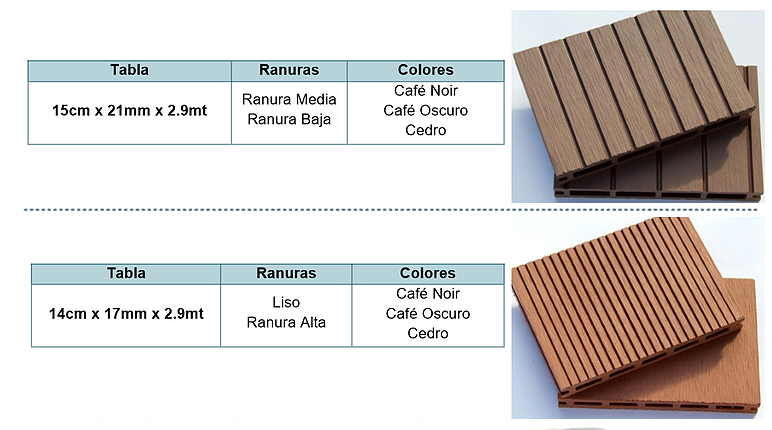 Madera para deck